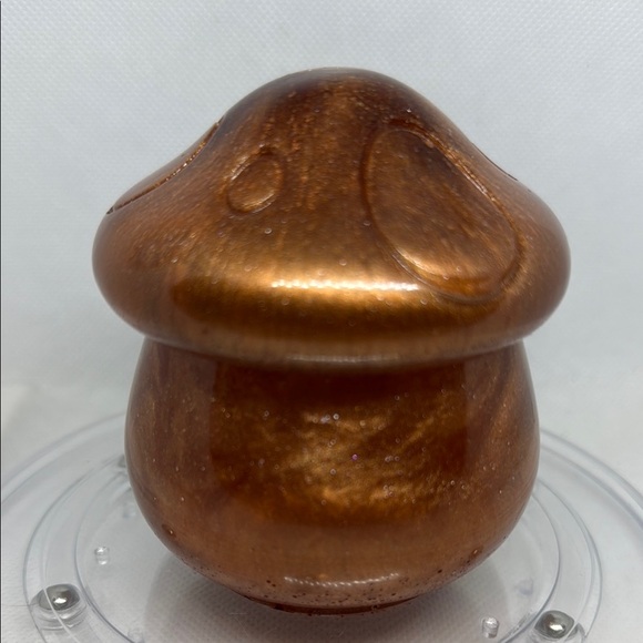 Handmade Other - Shimmering Brown Resin Mushroom jar